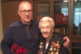 Изображение к новости 'Поздравление Ветерана Великой Отечественной войны'. 